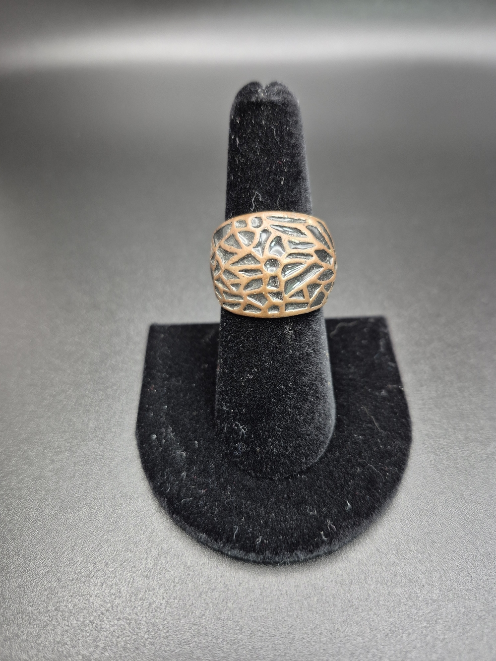 Bronze-Tone Filigree Dome Ring - Women Jewelry